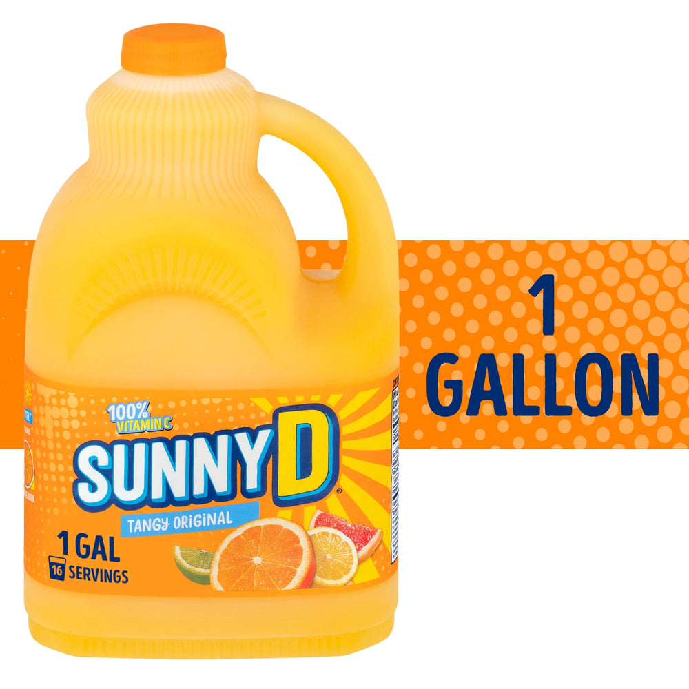 SunnyD Tangy Original Orange 1 Gallon · Bebida · botella