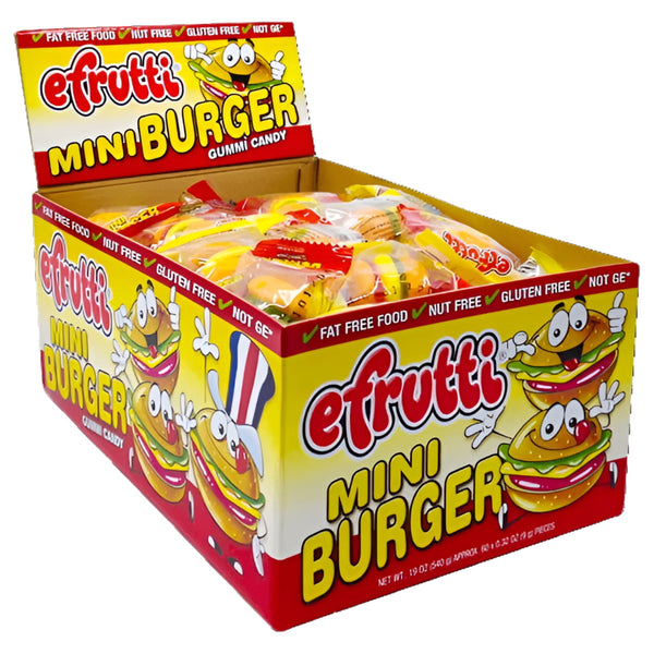 E-Frutti Gummy Burgers · Gomitas · 60 pzas