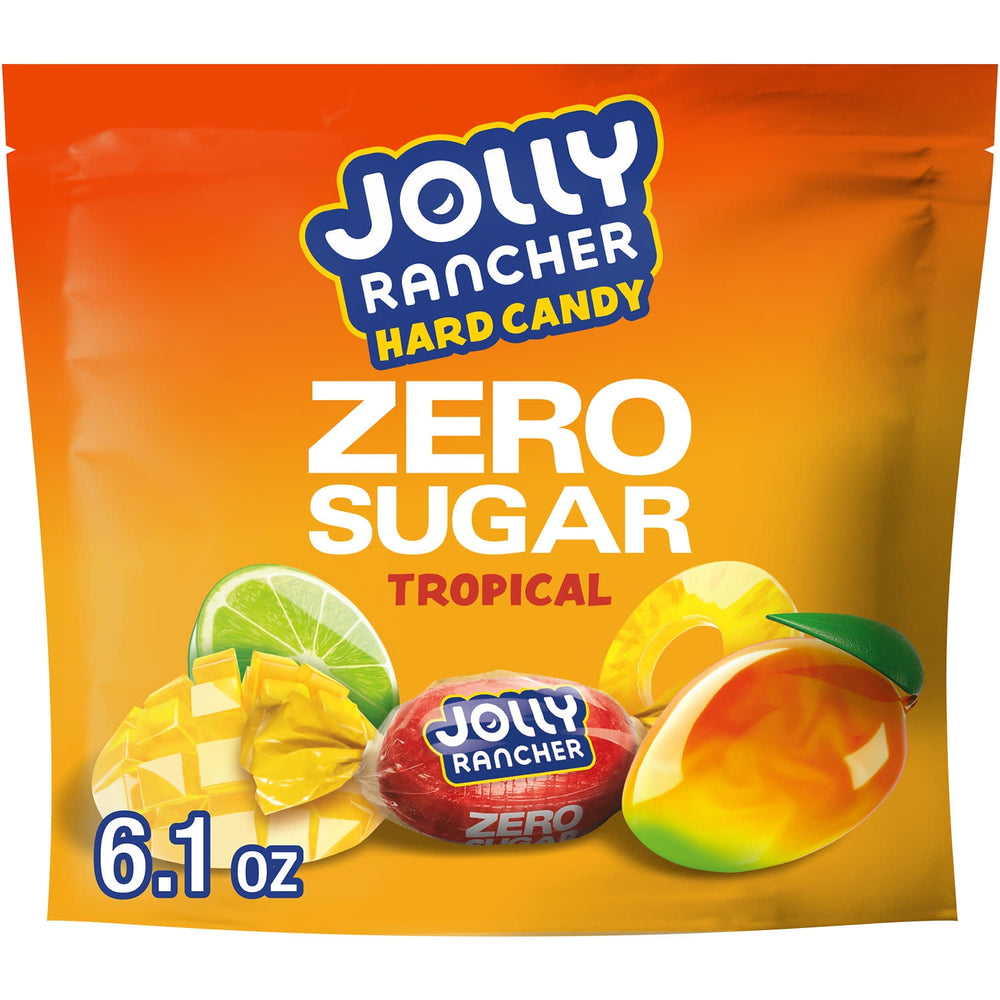 Jolly Rancher Tropical Fruit Zero Sugar · Caramelos · 173 g · bolsa