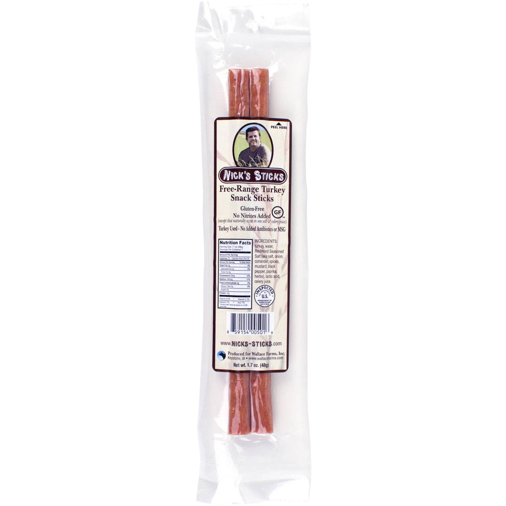 Nick's Sticks Free-Range Turkey Sticks · Carne seca · 48 g