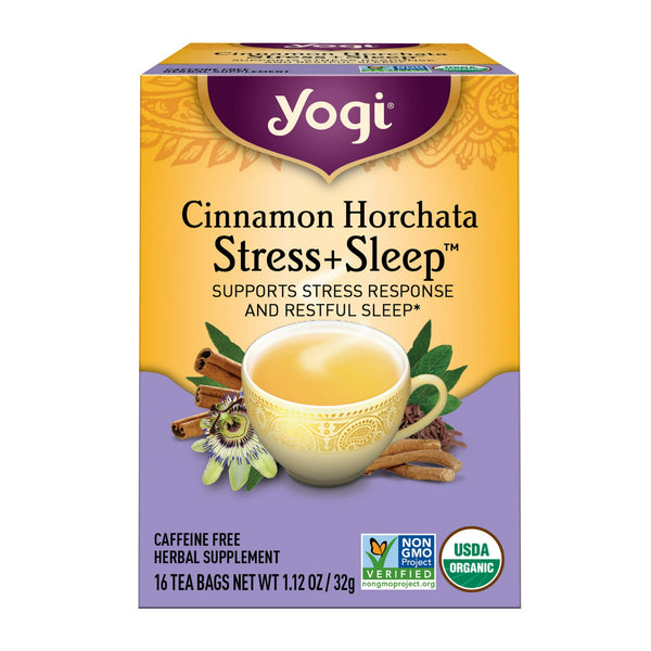Yogi Cinnamon Horchata Stress + Sleep Organic Herbal · Té · 16 pzas