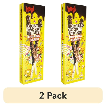 Hapi Brand Chocolate Covered Popping Cookie Stick · Galletas · 2 pack de 54 g