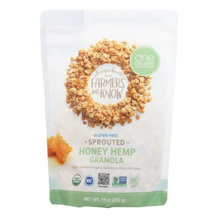 One Degree Organic Foods Sprouted Organic Oat Honey Hemp Gluten-Free · Granola · 312 g