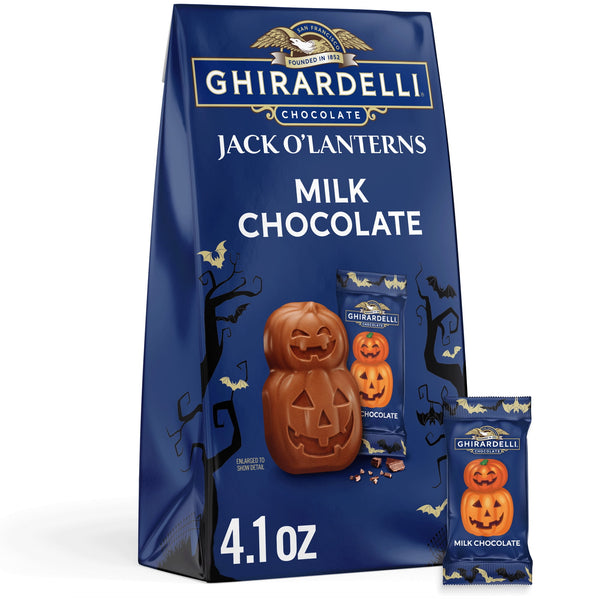 GHIRARDELLI Milk Chocolate Jack O' Lanterns · Caramelos · 116 g · bolsa