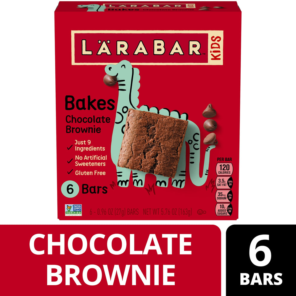Larabar Kids Bakes Chocolate Brownie Gluten Free · Caramelos · 6 pzas de 163 g