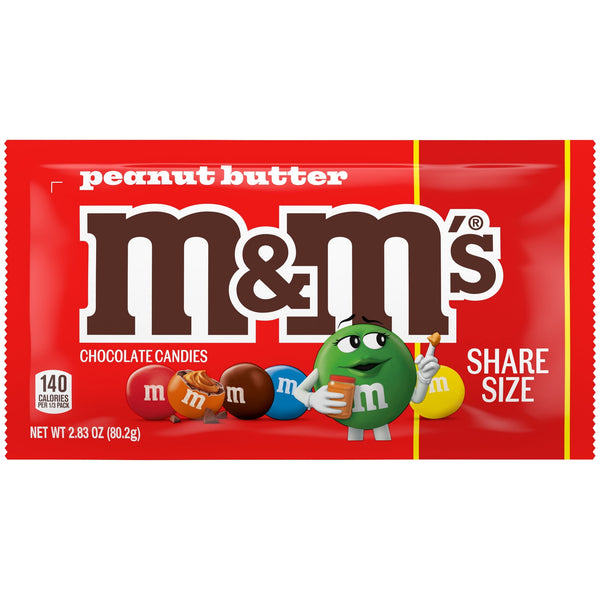 M&M'S Peanut Butter Milk Chocolate · Caramelos · 80 g · bolsa · tamaño para compartir
