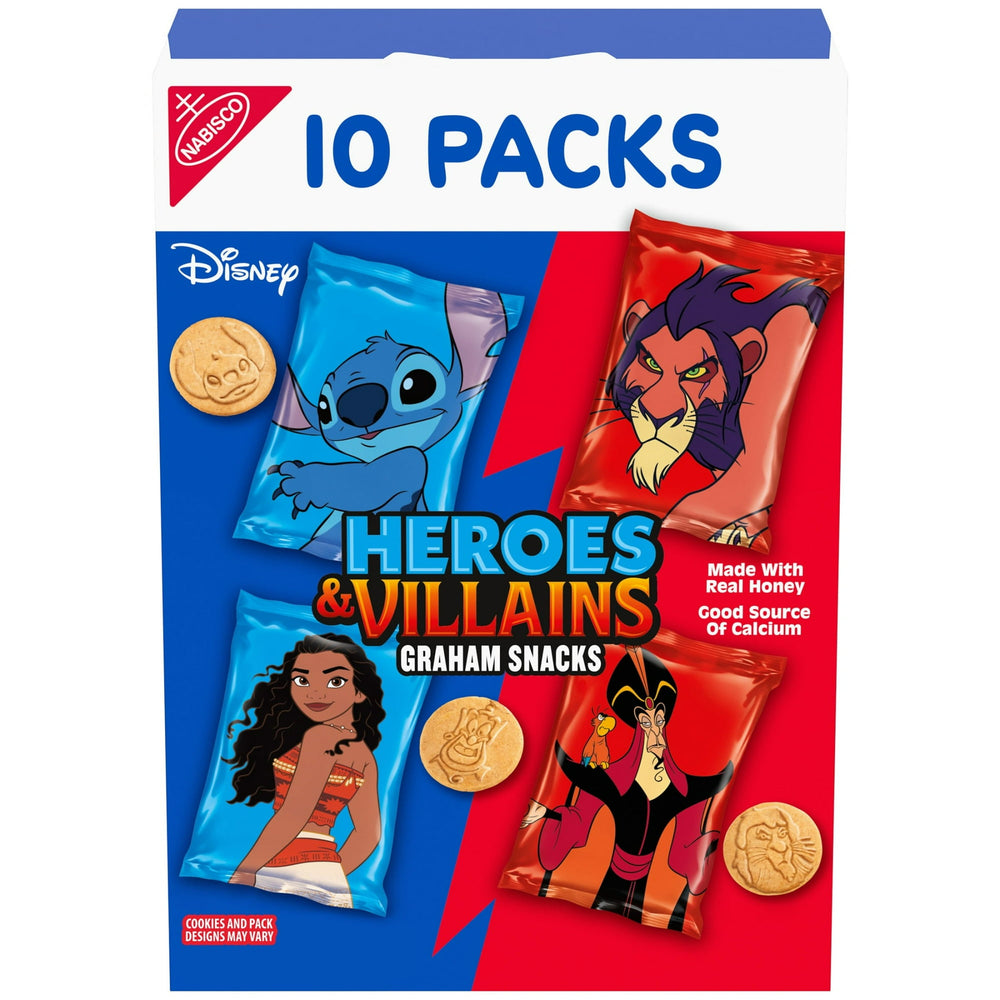 Disney Heroes and Villains Graham Custom Variety · Galletas · 10 sobres