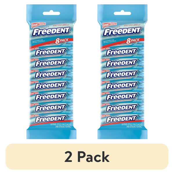 Wrigley's Freedent Spearmint - 5 Stick · Chicles y mentas · 2 pack