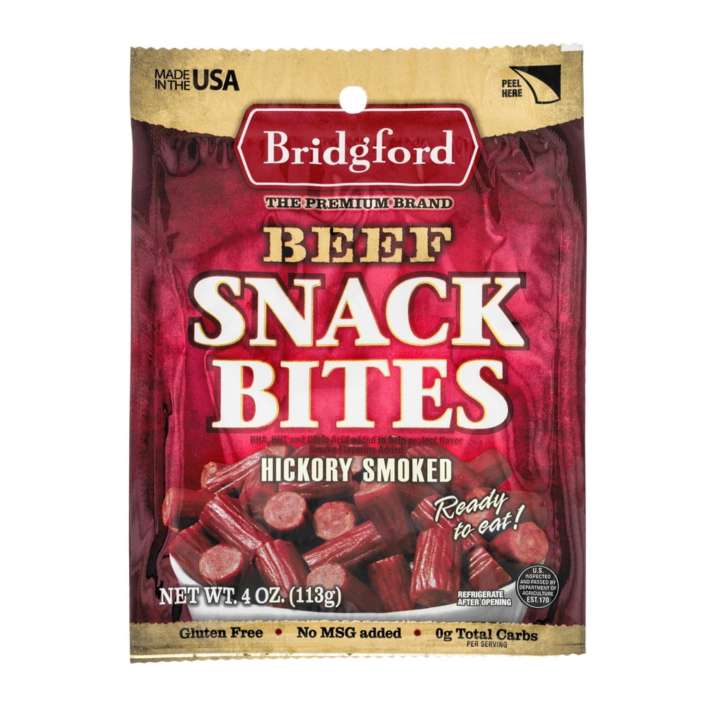 Bridgford Beef Bites Hickory Smoked · Carne seca · 113 g