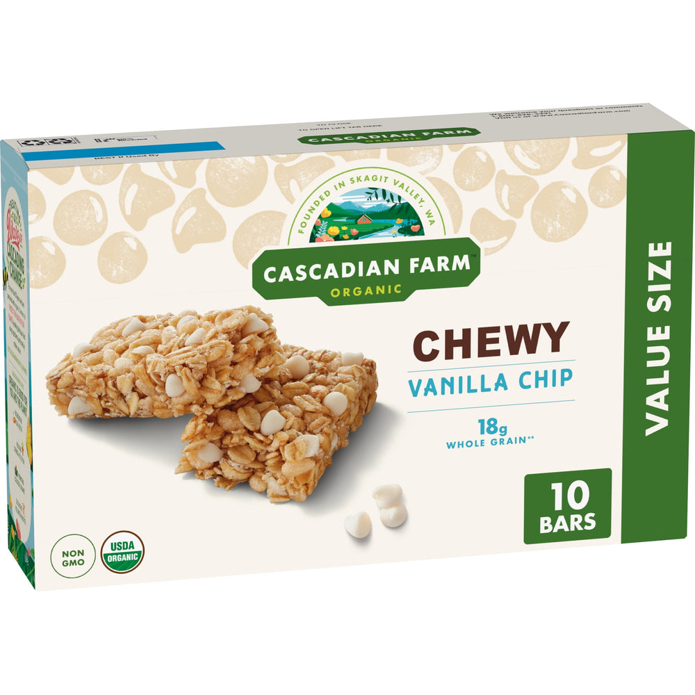 Cascadian Farm Organic Vanilla Chip Value · Barras · 10 barras de 349 g