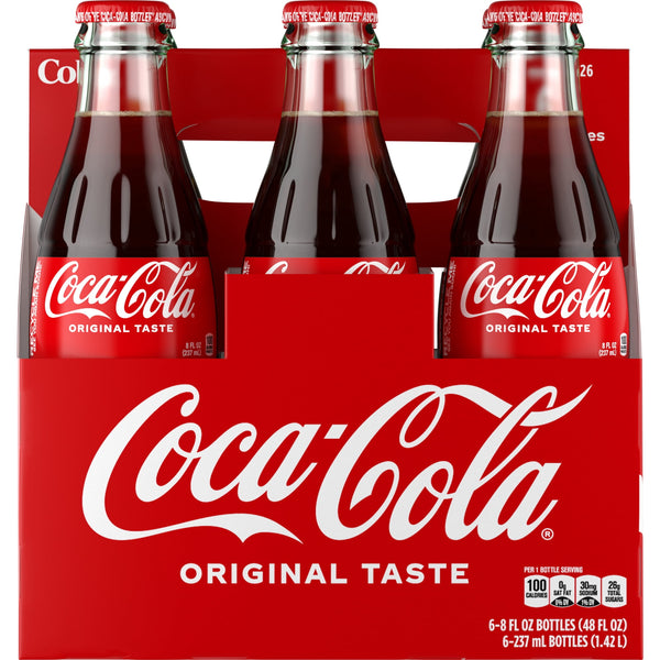 Coca-Cola Cane Sugar Glass · Refresco · 6 botellas de 237 ml