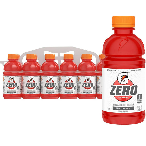Gatorade Fruit Punch Zero Sugar · Bebida · 12 pzas de 355 ml