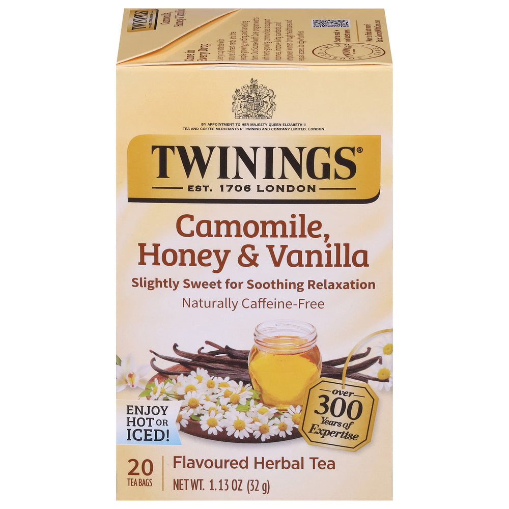 Twinings Camomile Honey & Vanilla Herbal Tea Caffeine Free · Té · 20 pzas