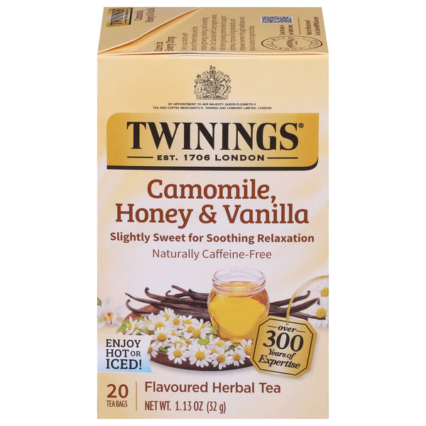 Twinings Camomile Honey & Vanilla Herbal Tea Caffeine Free · Té · 20 pzas