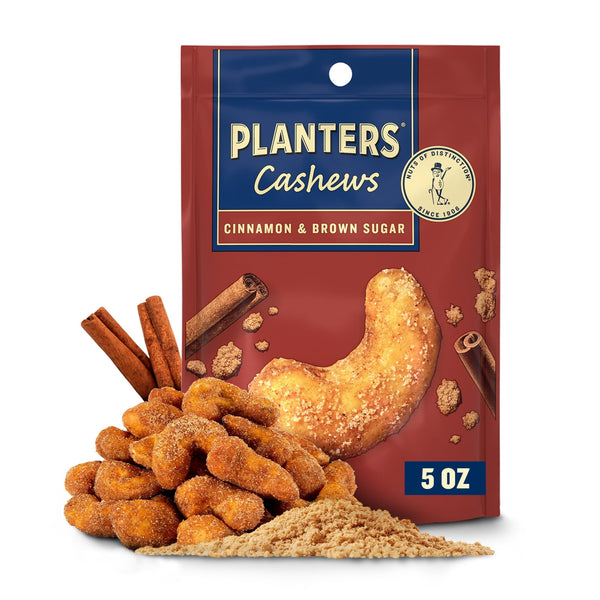 Planters Cinnamon & Brown Sugar Whole Plant Based Protein Gluten Free · Nueces · 142 g