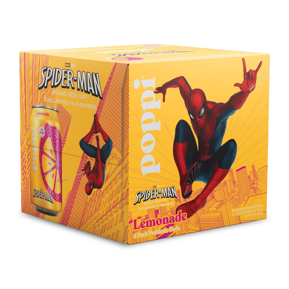 poppi Lemonade Prebiotic Soda · Refresco · 4 latas de 355 ml