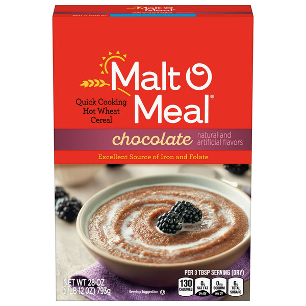 Malt-O-Meal Chocolate Hot Wheat Quick Breakfast · Cereal · 794 g · caja