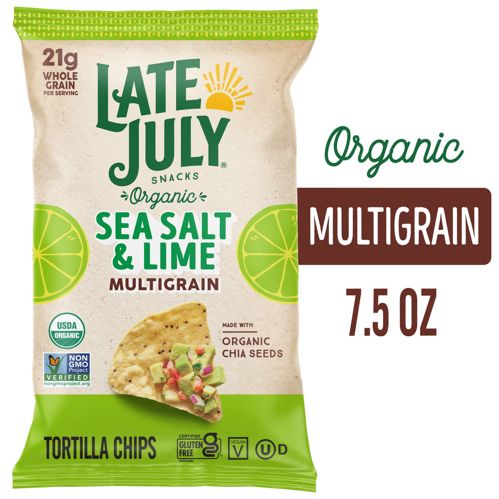 Late July Multigrain Sea Salt & Lime Organic · Totopos · 213 g · bolsa
