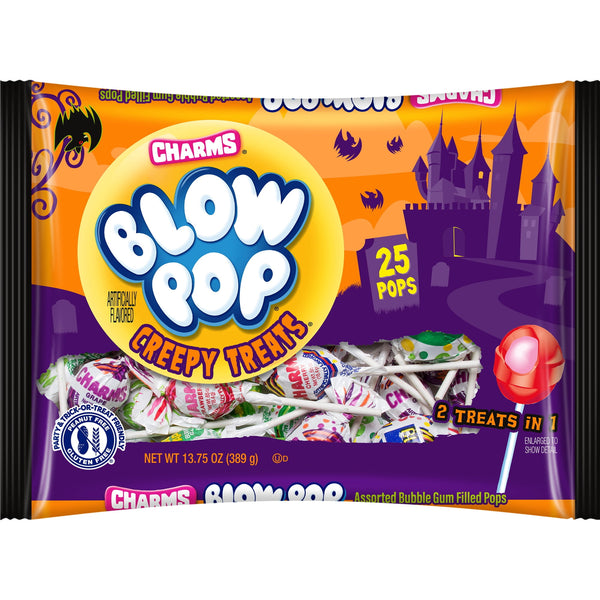 Charms Blow Pop Halloween · Caramelos · 390 g