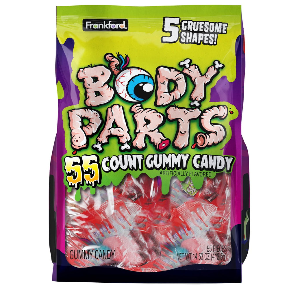 Frankford Body Parts Halloween · Gomitas · 55 pzas