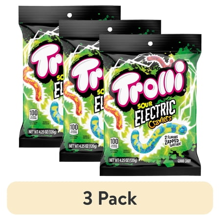 Trolli Electric Crawlers · Caramelos · 3 pack de 120 g
