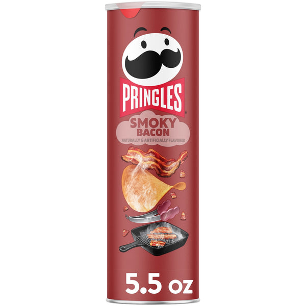 Pringles Smoky Bacon Potato Crisps · Papas · 156 g · bote