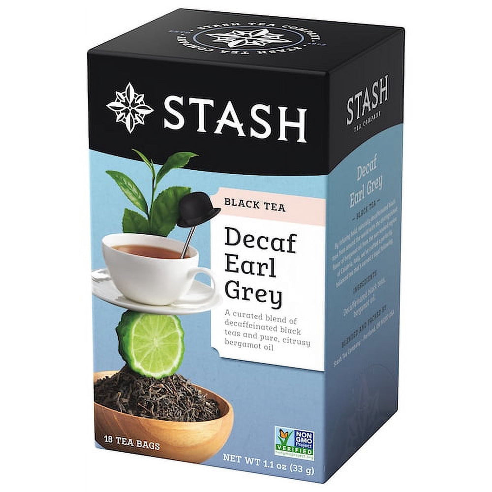 Stash Tea Decaf Earl Grey Tea · Té · 18 pzas de 31 g
