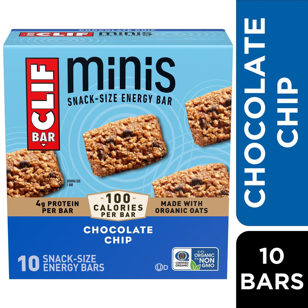 CLIF BAR Minis Chocolate Chip · 10 barras, 281 g