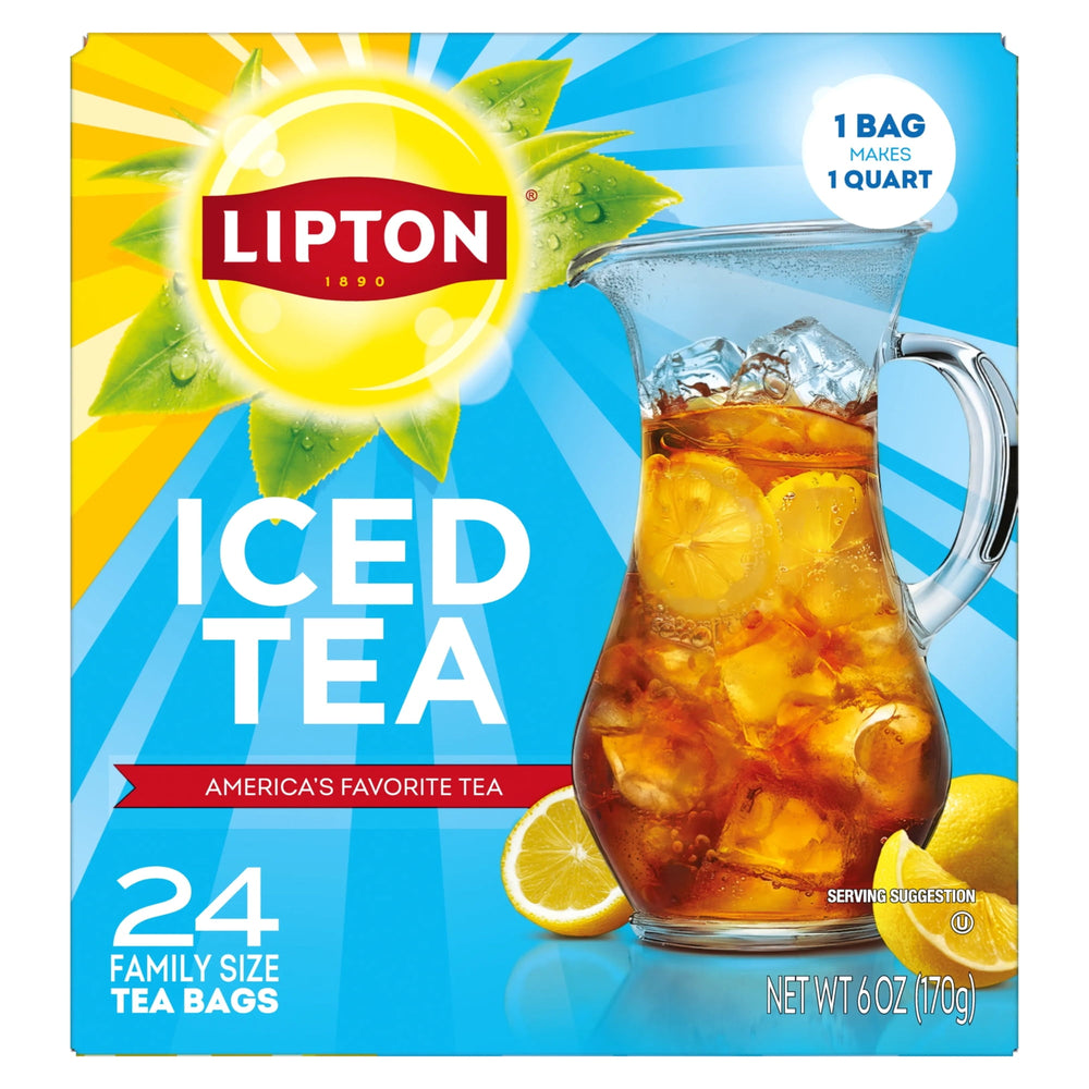 Lipton Unsweetened Black Tea · Té · 24 pzas · tamaño familiar