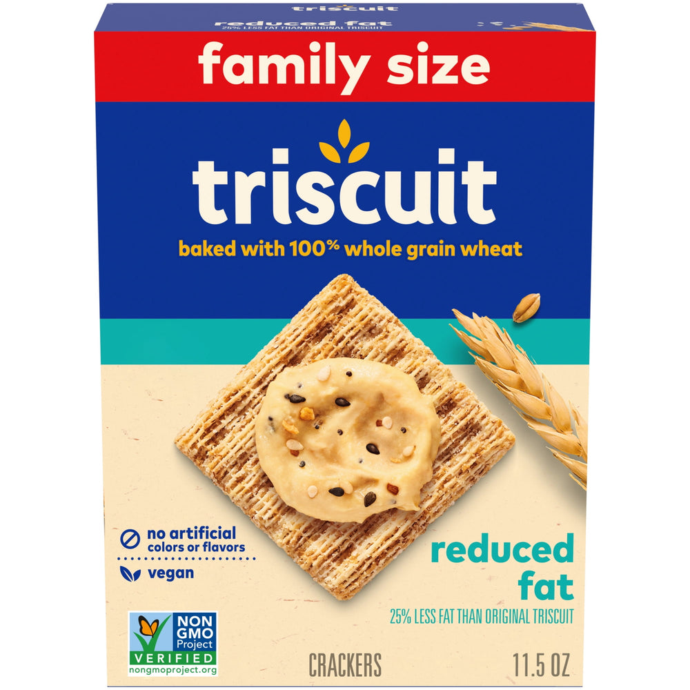 Triscuit Reduced Fat Wheat Vegan · Galletas saladas · 326 g · tamaño familiar