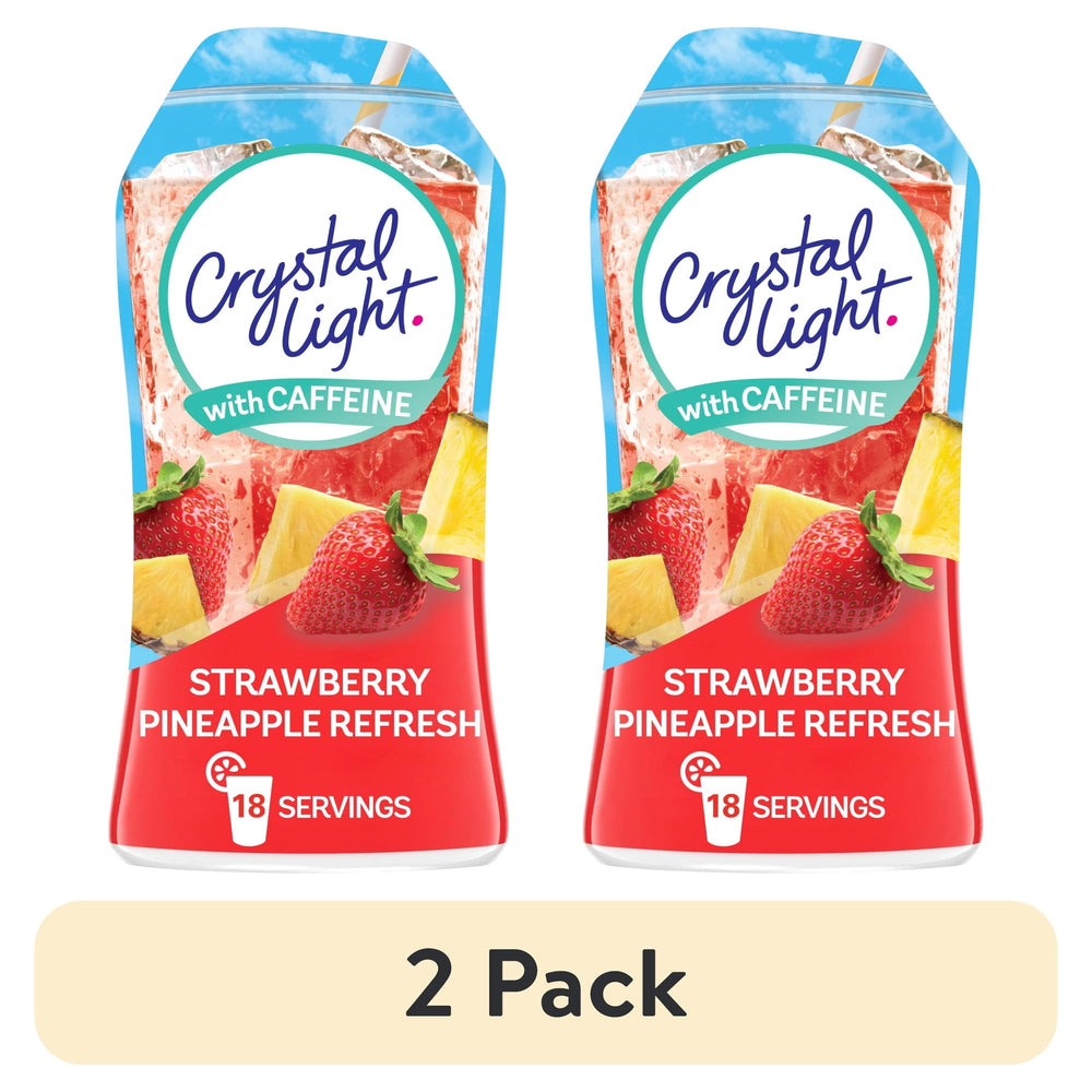 Crystal Light Liquid Strawberry Pineapple Refresh · Polvo para agua · 2 botellas de 48 ml