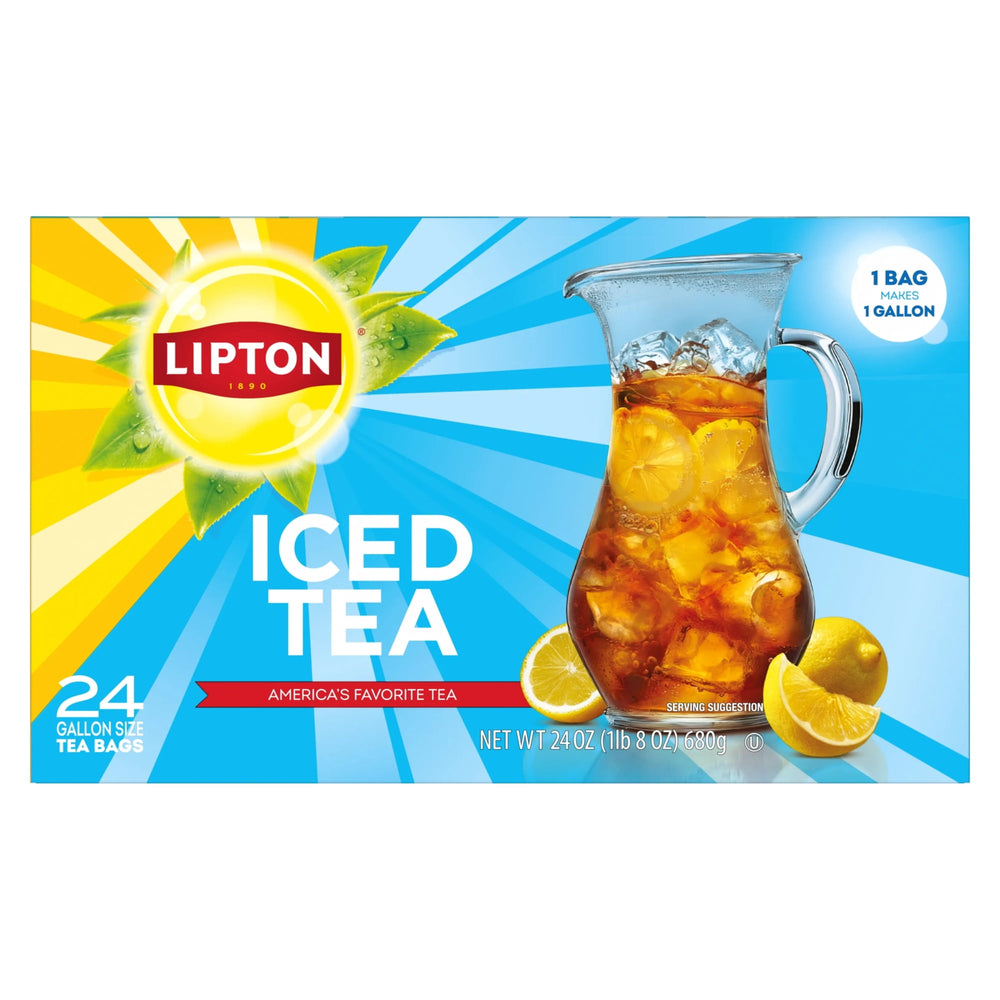 Lipton Iced Black Tea Gallon Size Tea · Té · 24 pzas
