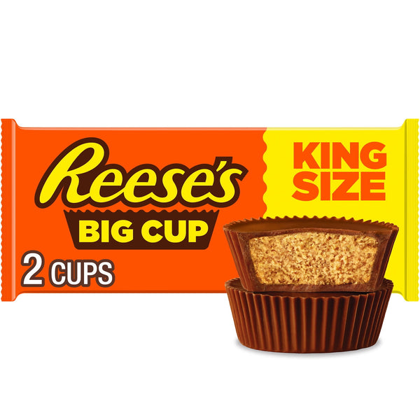 Reese's Big Cup Milk Chocolate Peanut Butter Cups · Caramelos · 79 g · vaso · tamaño king