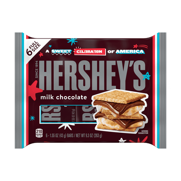 Hershey's Milk Chocolate · Caramelos · 6 pzas de 44 g