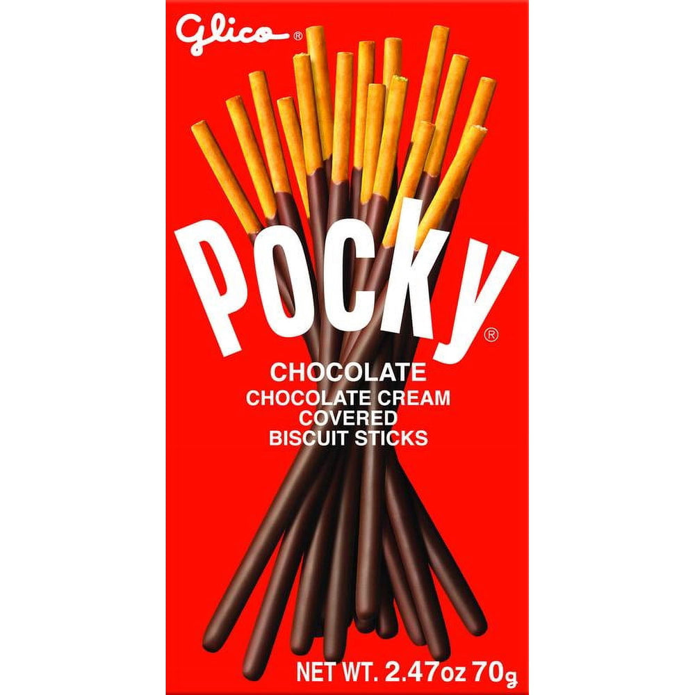 Glico Pocky Chocolate Cream Covered Biscuit Sticks · Galletas · 70 g