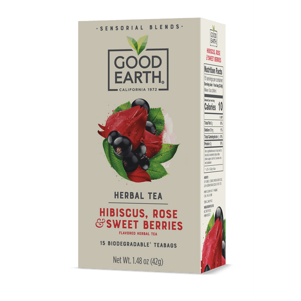 Good Earth Sensorial Blends Hibiscus Rose & Sweet Berries · Té · 15 pzas