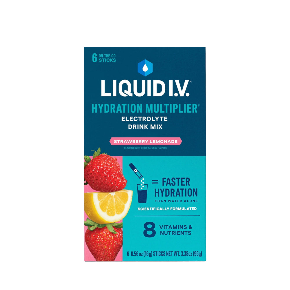 Liquid I.V.® Strawberry Lemonade Hydration Multiplier® · Polvo para agua · 6 pzas