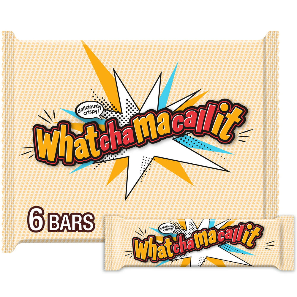 Whatchamacallit Chocolate Caramel and Peanut Crisps · Caramelos · 6 pzas de 45 g