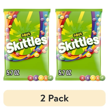 Skittles Sour · Caramelos · 2 pack de 162 g