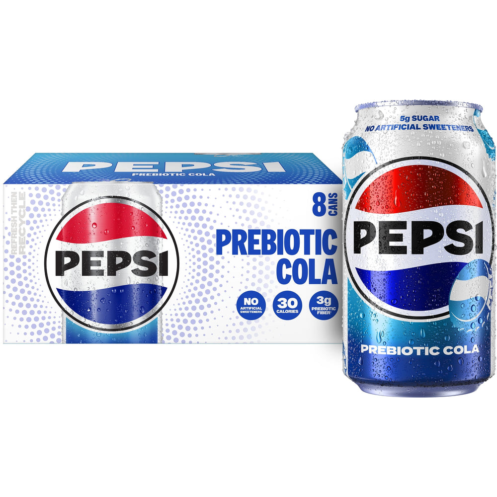 Pepsi Prebiotic Cola · Refresco · 8 latas de 355 ml