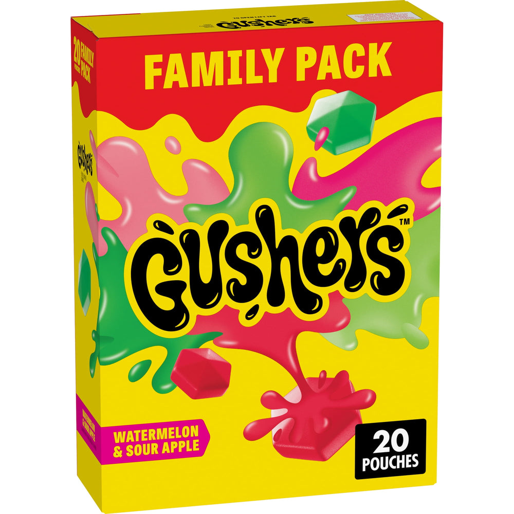Gushers Fruit Watermelon and Sour Apple ( · Gomitas · 20 pzas