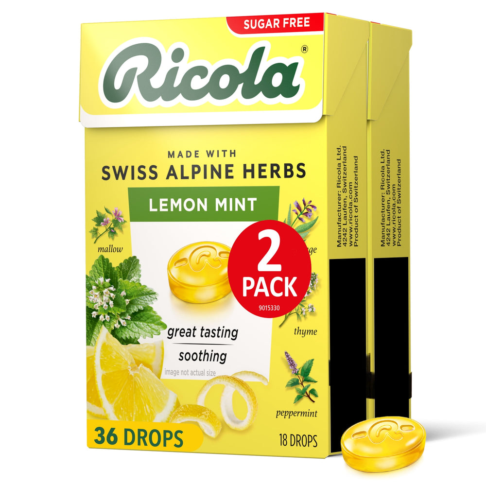 Ricola Lemon Mint sin azúcar 2-Pack · Chicles y mentas · 2 pack