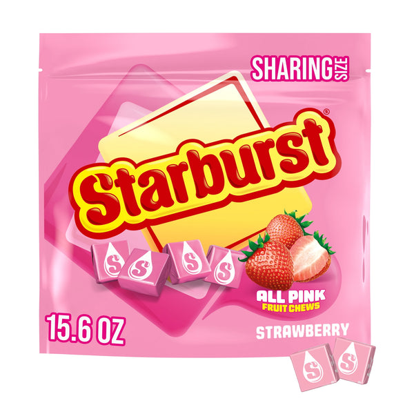 Starburst All Pink Fruit Chews Sharing · Caramelos · 442 g · bolsa