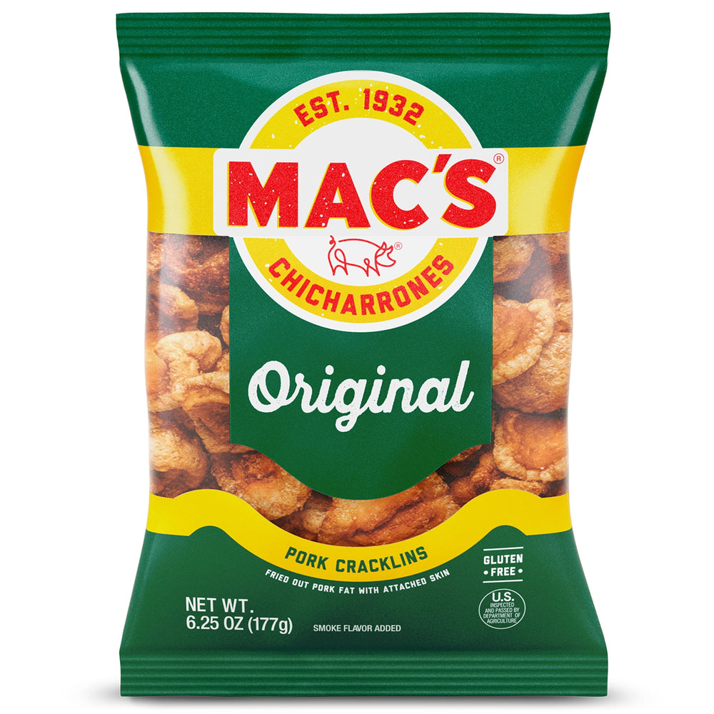 Mac's Original Pork Cracklins · Frituras · 177 g