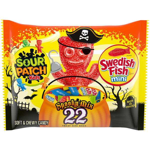 SOUR PATCH KIDS & SWEDISH FISH Mini Halloween Variety · Caramelos