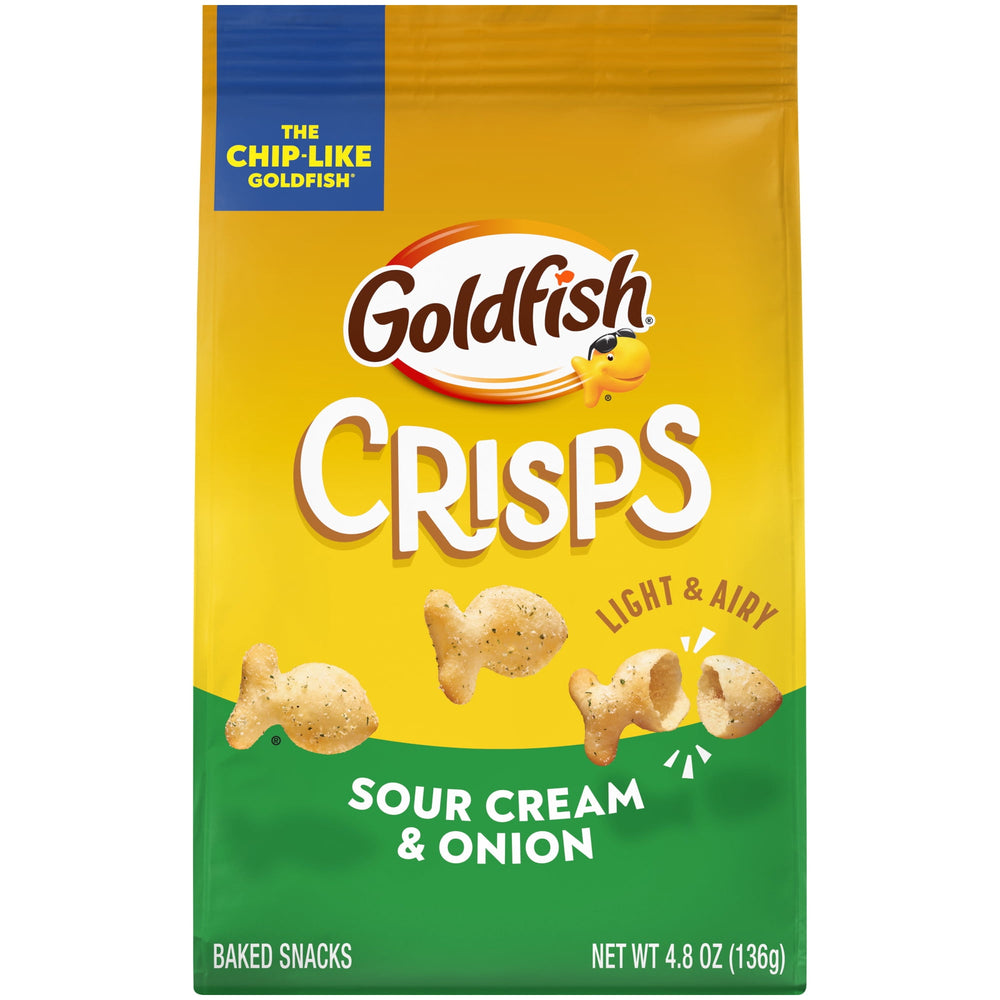 Goldfish Crisps Sour Cream & Onion Chip · Galletas saladas · 136 g · bolsa