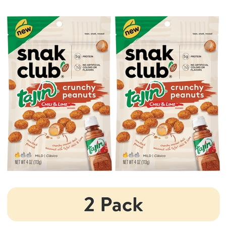 Snak Club Tajin · Nueces · 2 pack de 92 g