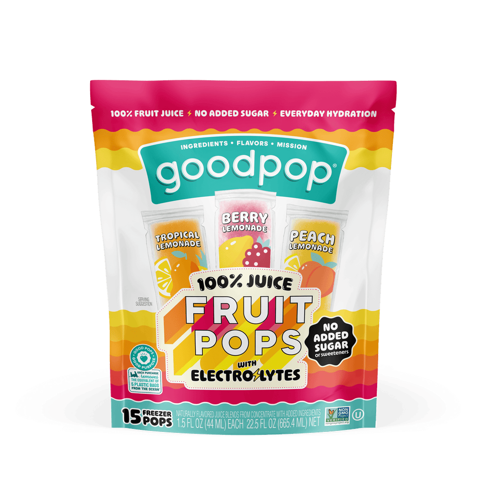 Goodpop Freezer Pops with s 100% Fruit Juice · Bebida · 15 pack