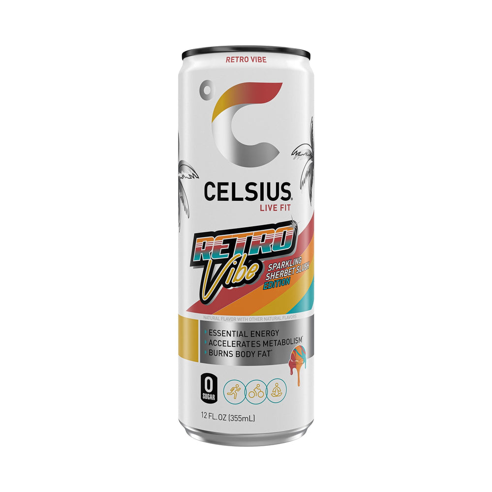 CELSIUS Sparkling Retro Vibe Functional · Bebida energética · 355 ml · lata