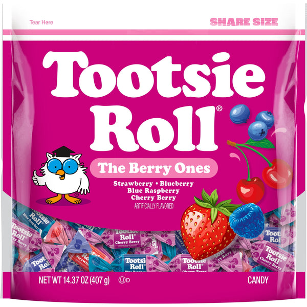 Tootsie Roll The Berry Ones Gluten Free · Nueces · 407 g · bolsa